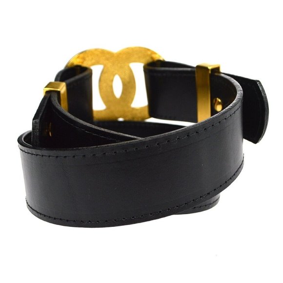 Chanel Belt Black Gold /30 96A Small Good main image 5